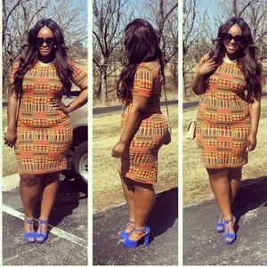 Kente Print dress